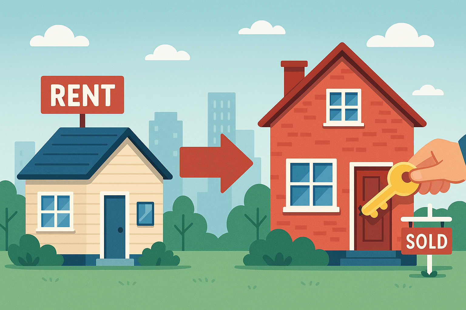 Illustrated houses representing Pennsylvania zip code map